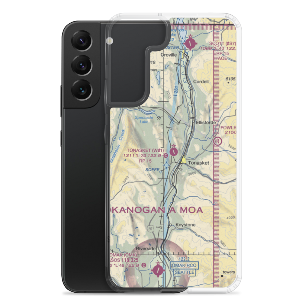 Whitestone Airport (32WA) VFR Sectional Samsung Case Samsung Galaxy S22 Plus model shown