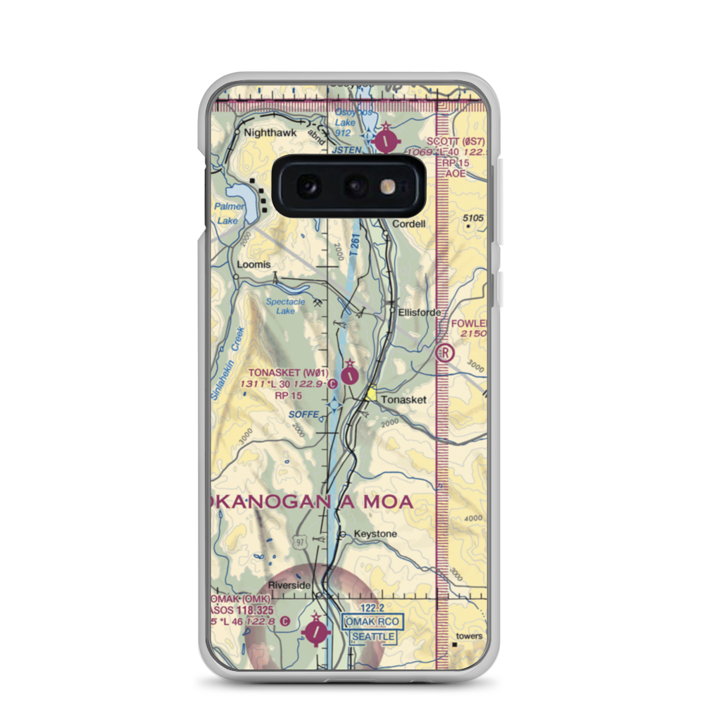 Whitestone Airport (32WA) VFR Sectional Samsung Case Samsung Galaxy S10e model shown