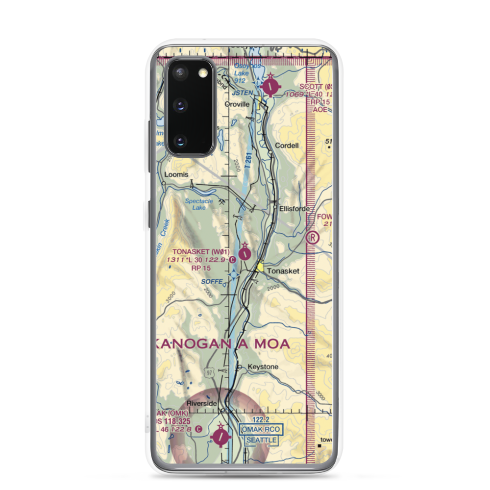 Whitestone Airport (32WA) VFR Sectional Samsung Case Samsung Galaxy S20 model shown