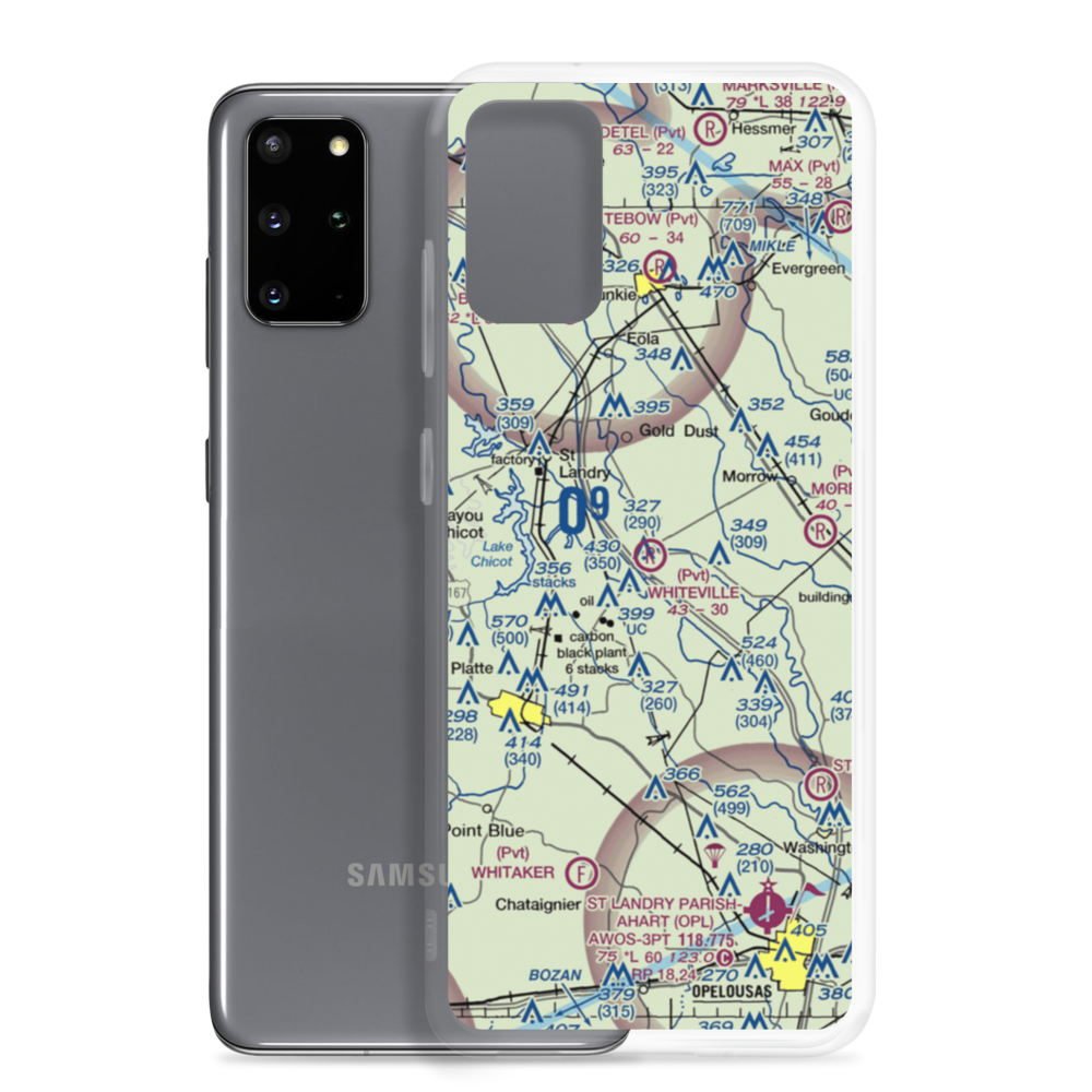 Whiteville Airport (38LA) VFR Sectional Samsung Case Samsung Galaxy S20 Plus model shown