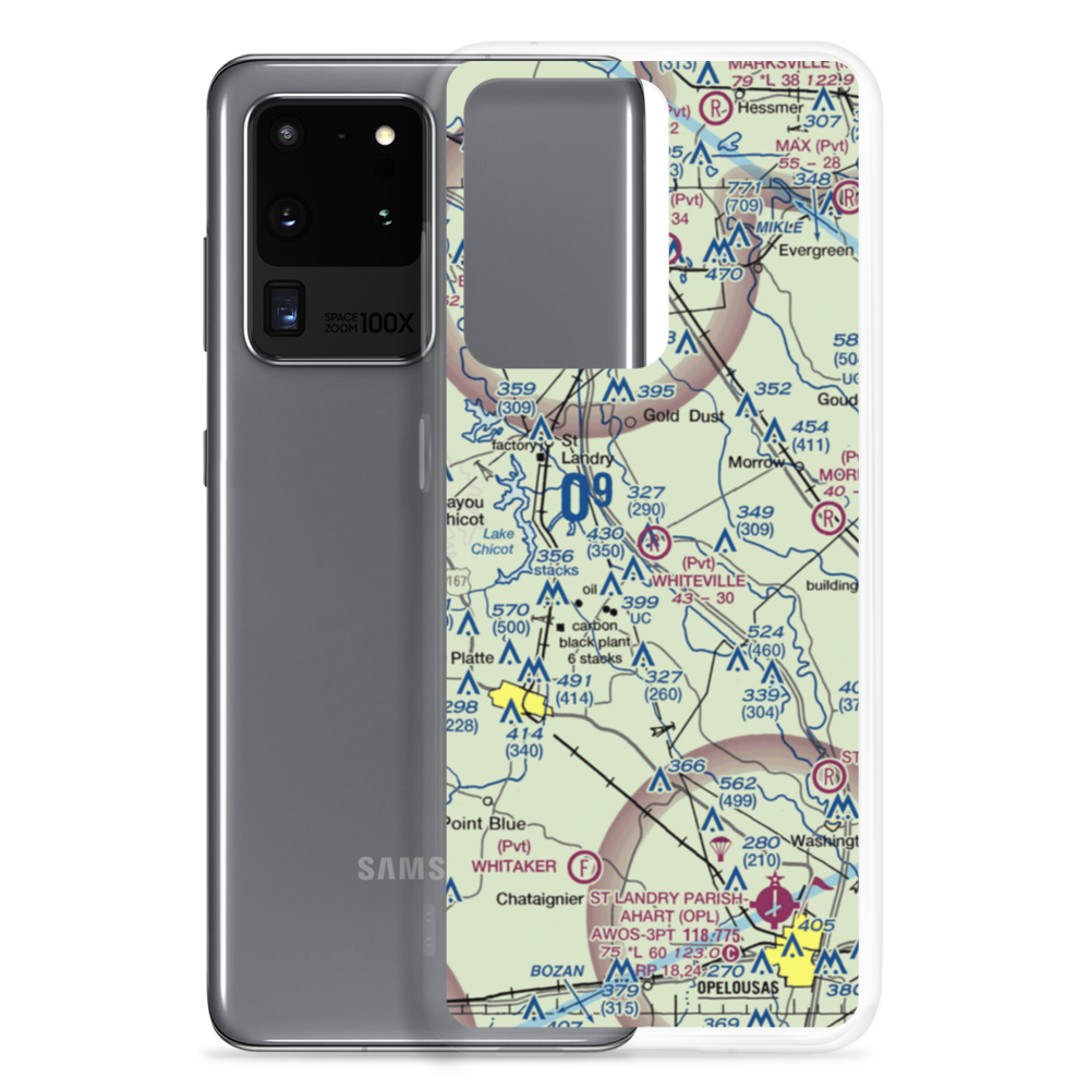 Whiteville Airport (38LA) VFR Sectional Samsung Case Samsung Galaxy S20 Ultra model shown