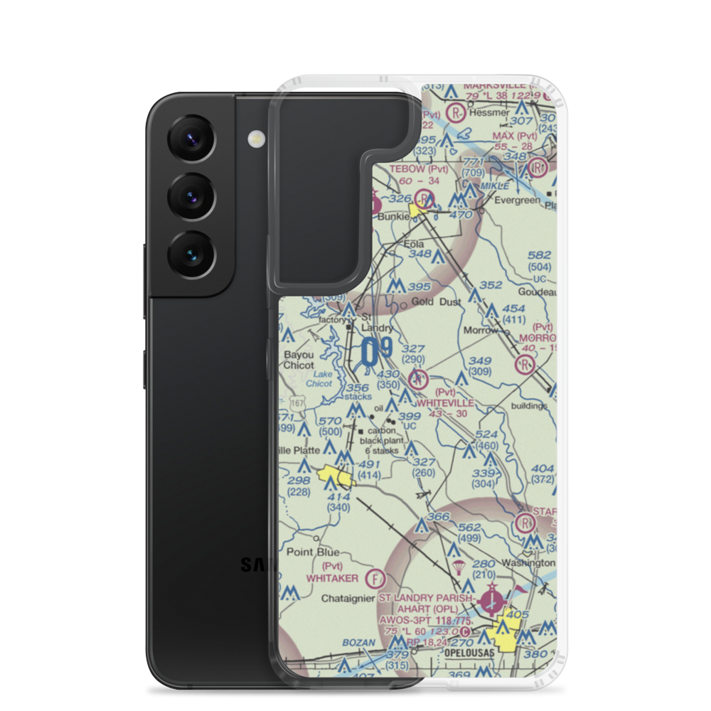 Whiteville Airport (38LA) VFR Sectional Samsung Case Samsung Galaxy S22 model shown