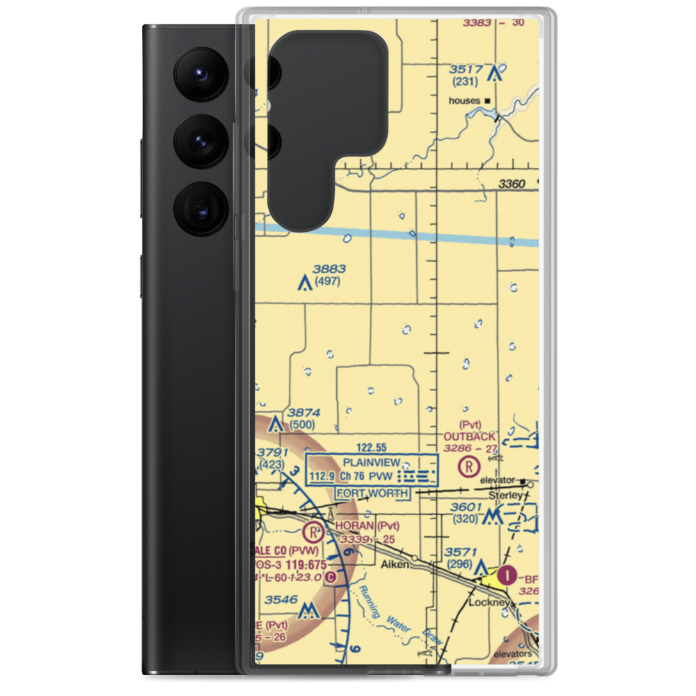 Whitfield Airport (6TX4) VFR Sectional Samsung Case Samsung Galaxy S22 Ultra model shown