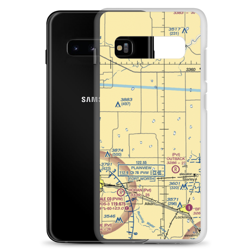 Whitfield Airport (6TX4) VFR Sectional Samsung Case Samsung Galaxy S10+ model shown