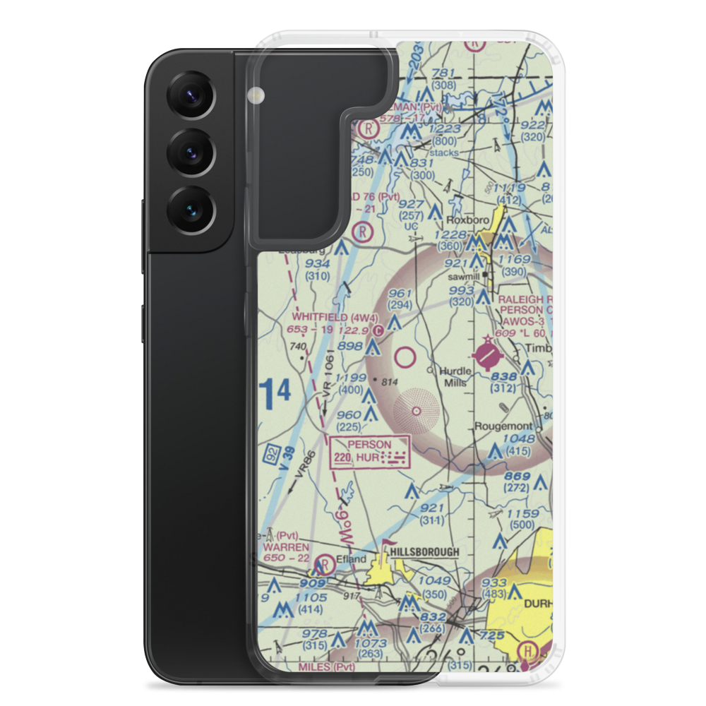 Whitfield Farms Airport (4W4) VFR Sectional Samsung Case Samsung Galaxy S22 Plus model shown