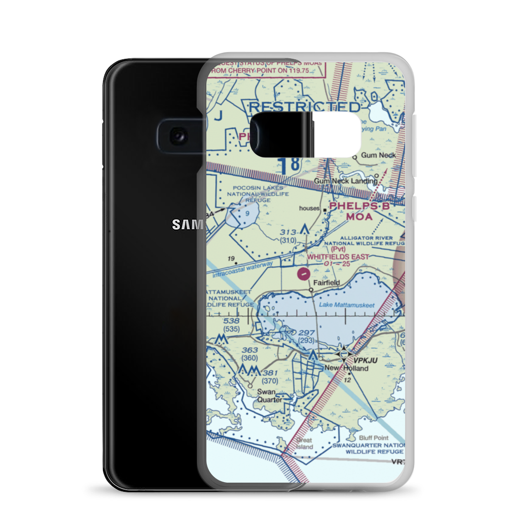 Whitfield'S East Airport (23NR) VFR Sectional Samsung Case Samsung Galaxy S10e model shown