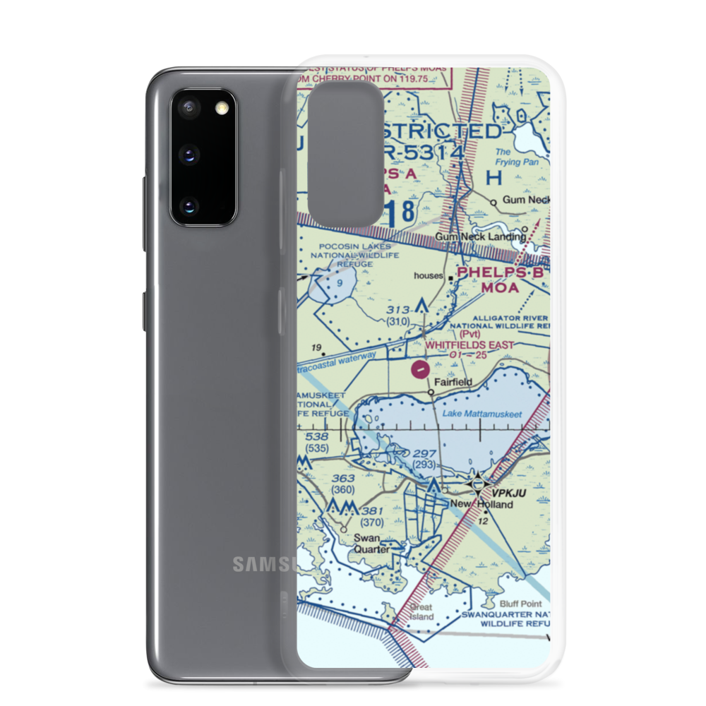 Whitfield'S East Airport (23NR) VFR Sectional Samsung Case Samsung Galaxy S20 model shown