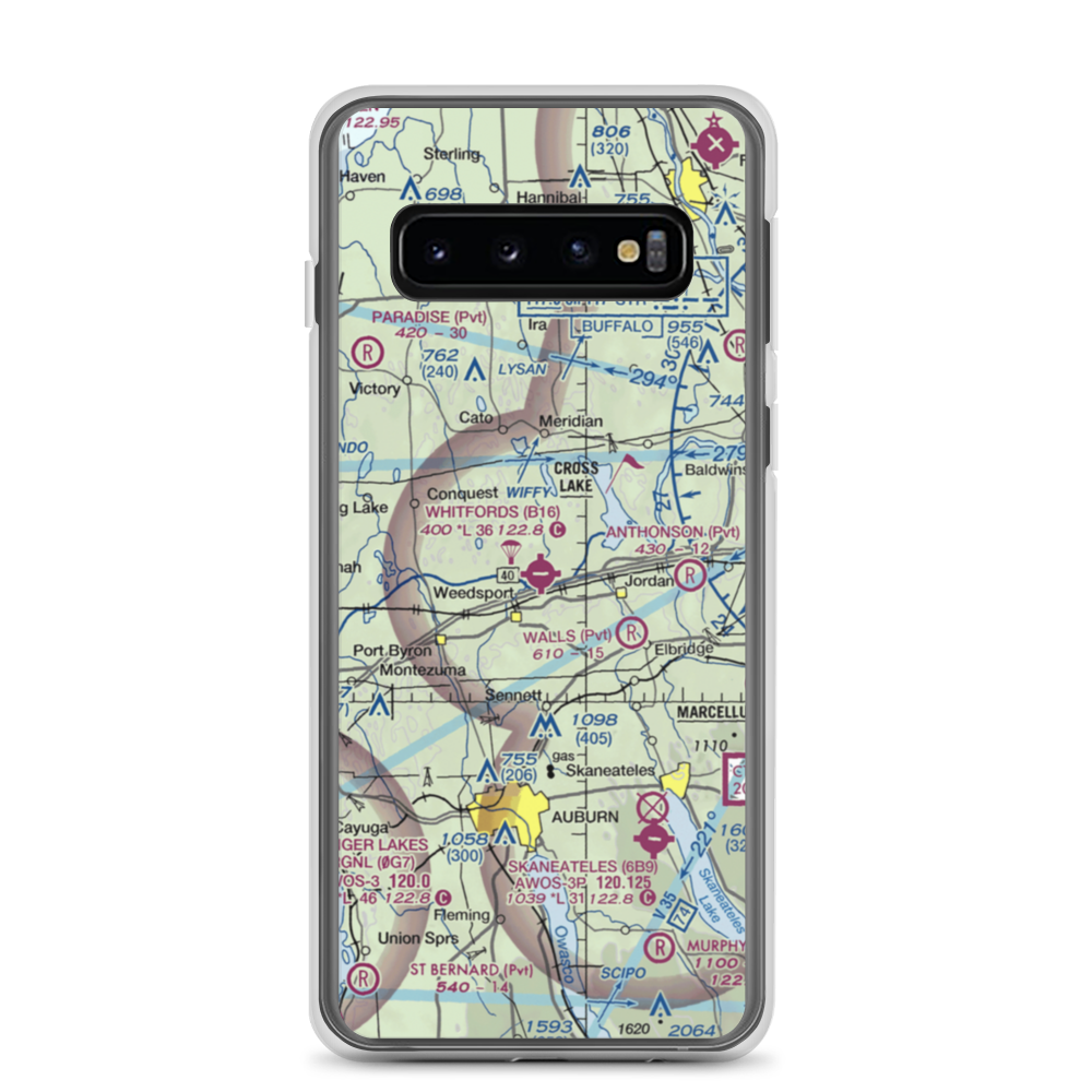 Whitfords Airport (B16) VFR Sectional Samsung Case Samsung Galaxy S10 model shown