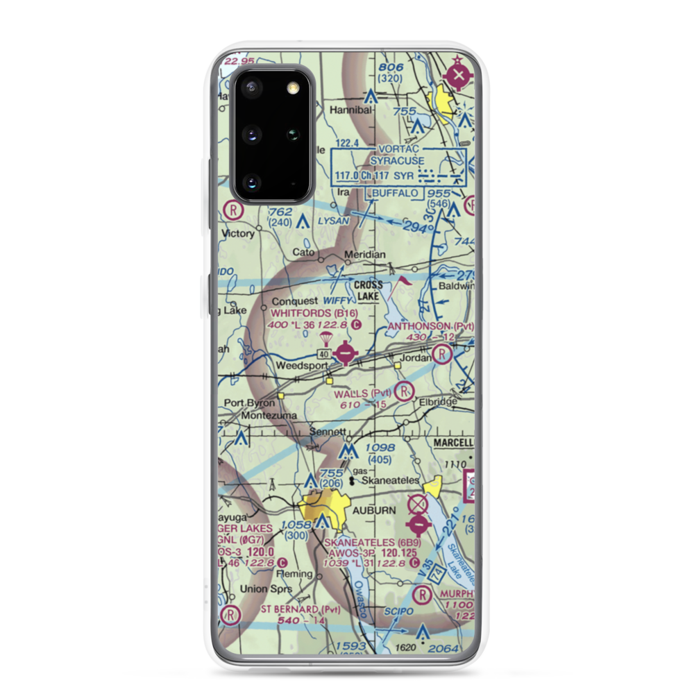 Whitfords Airport (B16) VFR Sectional Samsung Case Samsung Galaxy S20 Plus model shown