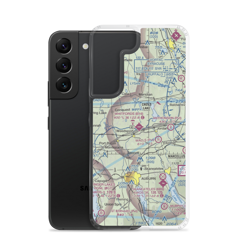 Whitfords Airport (B16) VFR Sectional Samsung Case Samsung Galaxy S22 model shown