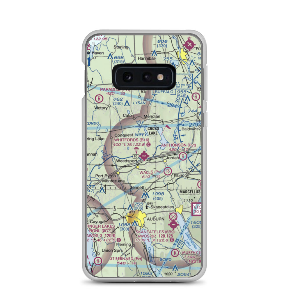 Whitfords Airport (B16) VFR Sectional Samsung Case Samsung Galaxy S10e model shown