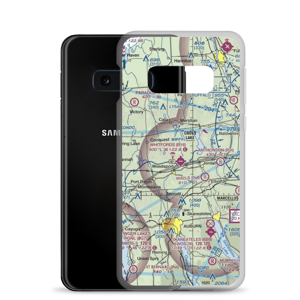 Whitfords Airport (B16) VFR Sectional Samsung Case Samsung Galaxy S10e model shown