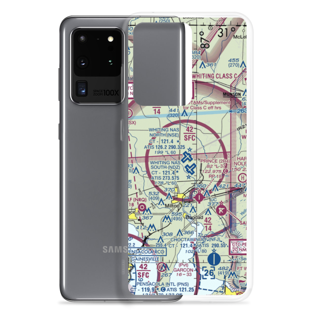 Whiting Field Naval Air Station - North (NSE) VFR Sectional Samsung Case Samsung Galaxy S20 Ultra model shown