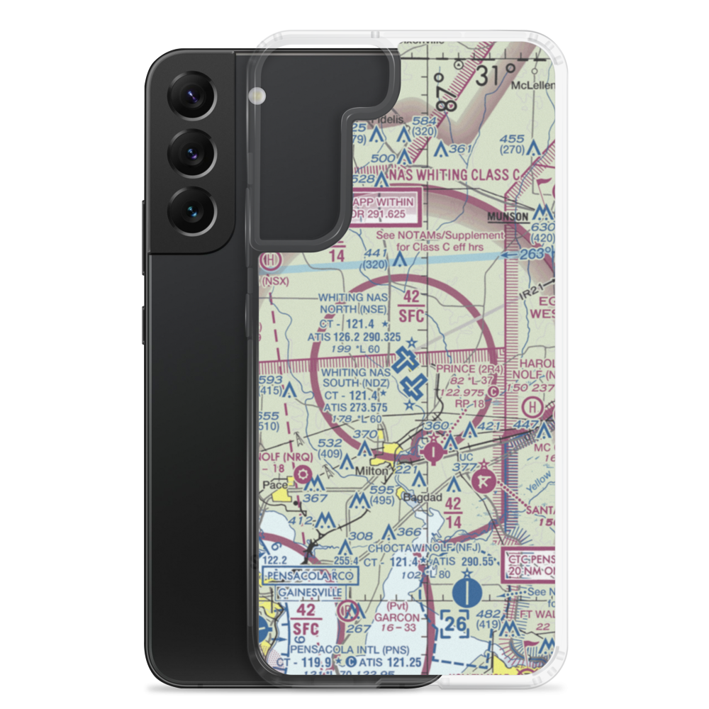 Whiting Field Naval Air Station - North (NSE) VFR Sectional Samsung Case Samsung Galaxy S22 Plus model shown