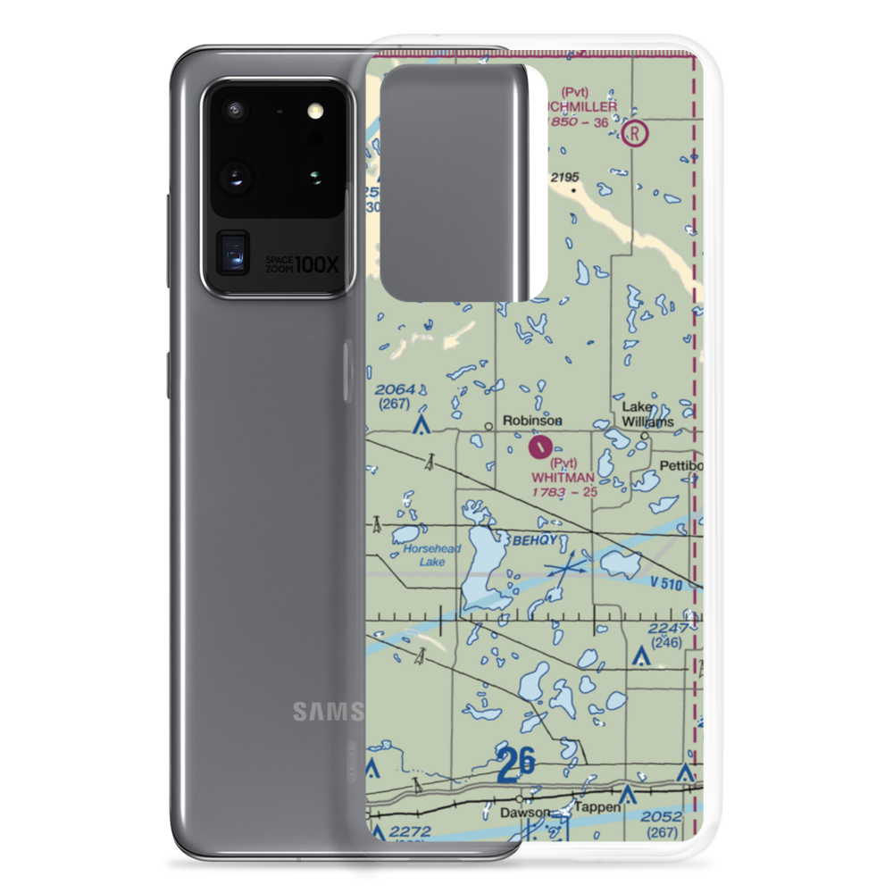 Whitman Field (ND54) VFR Sectional Samsung Case Samsung Galaxy S20 Ultra model shown