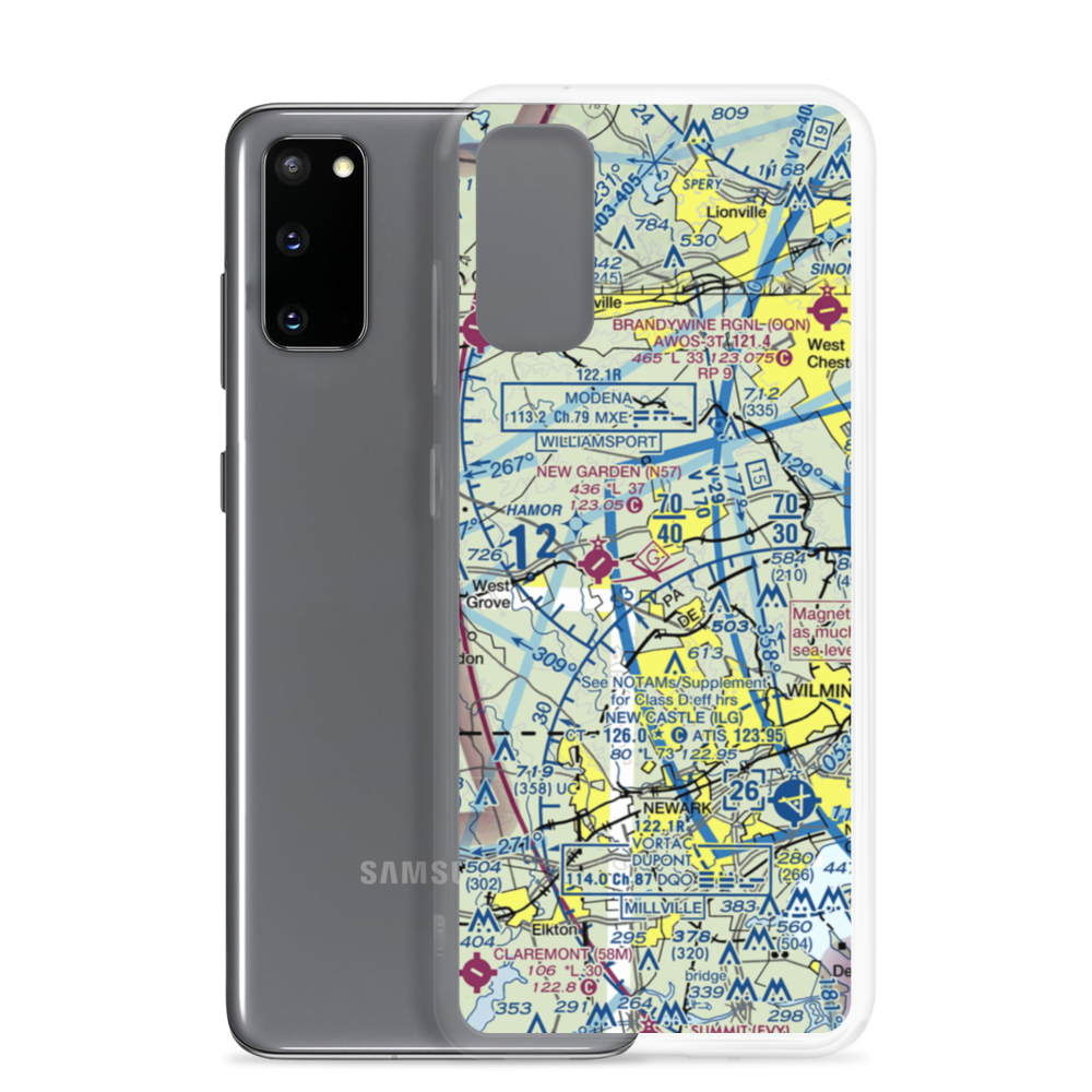 Whittle Airport (1PA6) VFR Sectional Samsung Case Samsung Galaxy S20 model shown