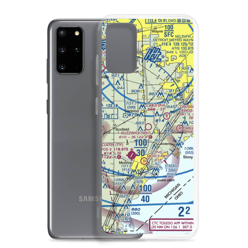 Wickenheiser Airport (W87) VFR Sectional Samsung Case Samsung Galaxy S20 Plus model shown