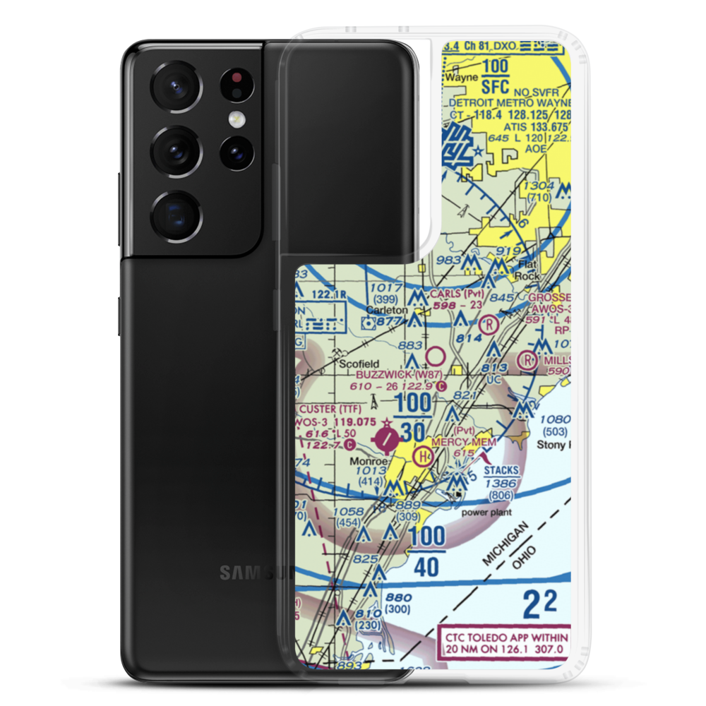 Wickenheiser Airport (W87) VFR Sectional Samsung Case Samsung Galaxy S21 Ultra model shown