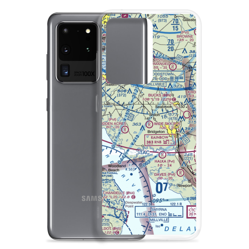 Wide Sky Airpark (JY31) VFR Sectional Samsung Case Samsung Galaxy S20 Ultra model shown