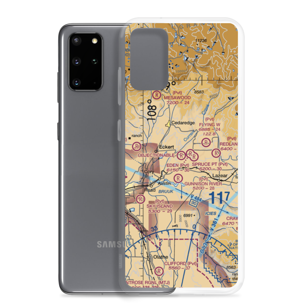 Widner Airport (8CO5) VFR Sectional Samsung Case Samsung Galaxy S20 Plus model shown