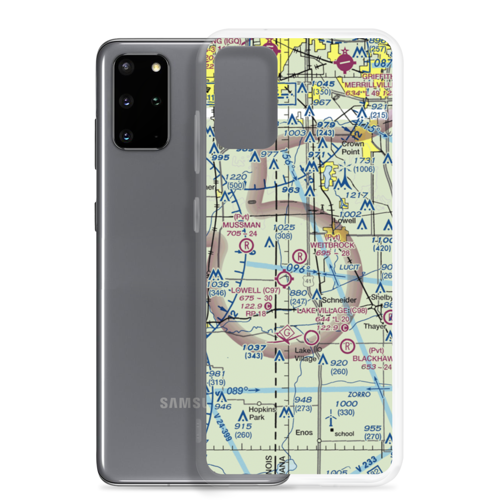 Wietbrock Airport (IN90) VFR Sectional Samsung Case Samsung Galaxy S20 Plus model shown