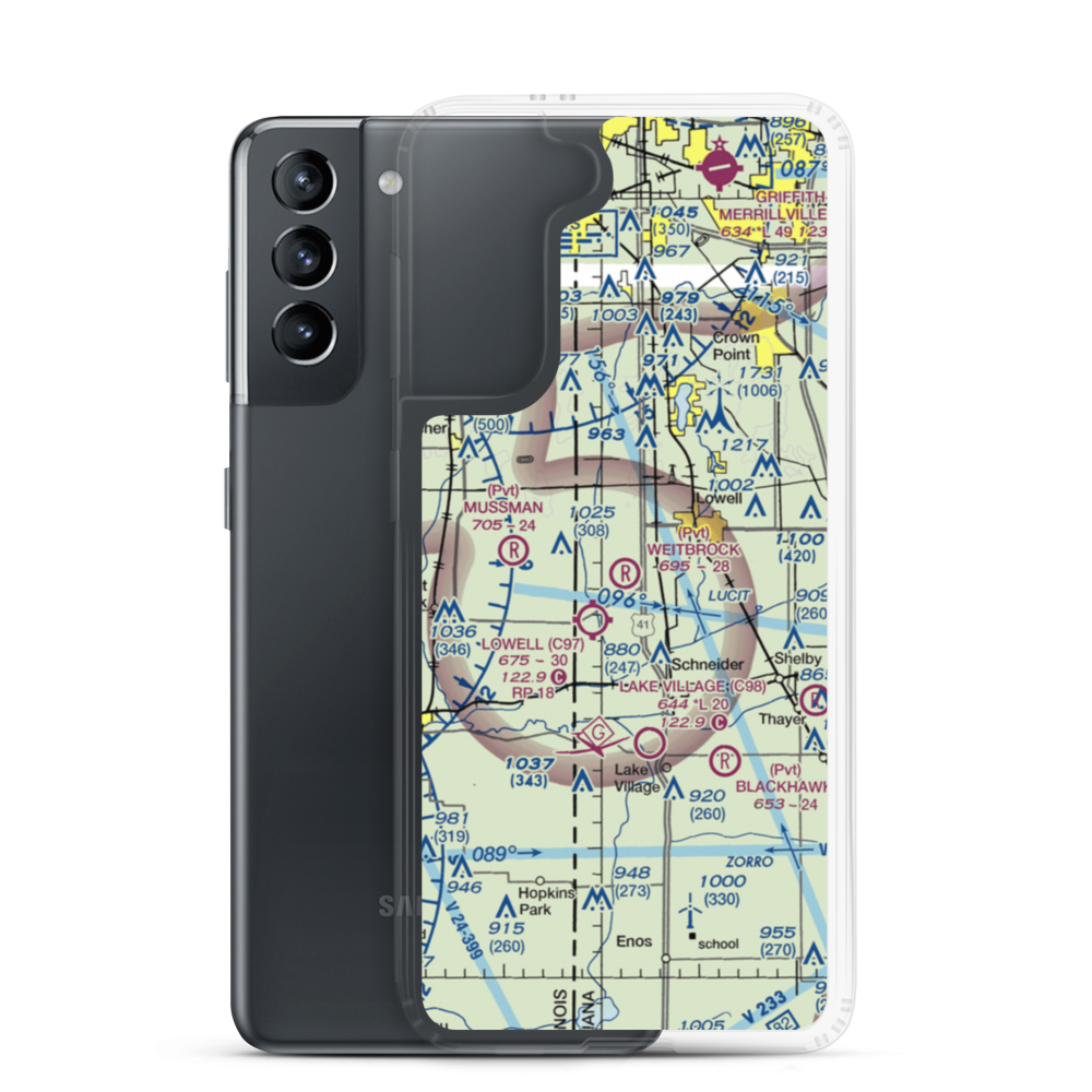 Wietbrock Airport (IN90) VFR Sectional Samsung Case Samsung Galaxy S21 model shown