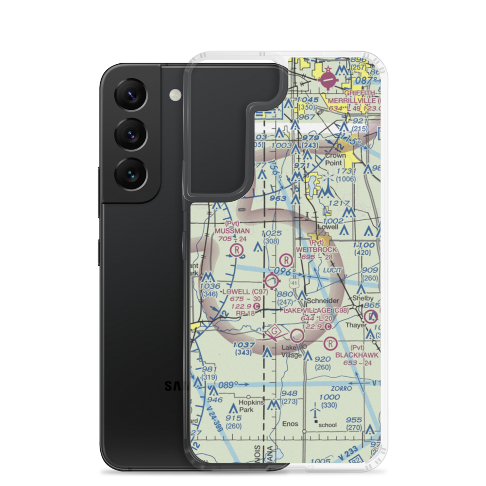 Wietbrock Airport (IN90) VFR Sectional Samsung Case Samsung Galaxy S22 model shown