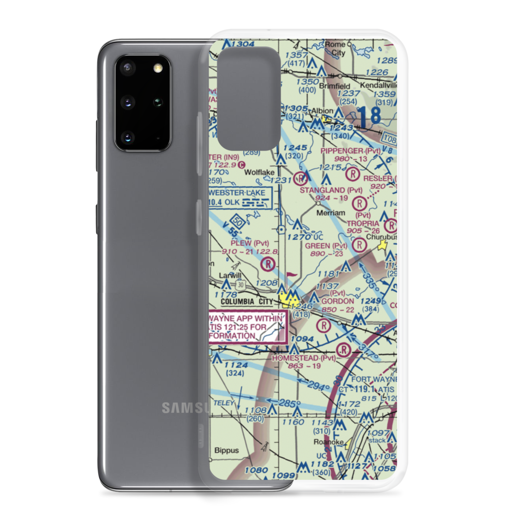 Wigent Airport (30IN) VFR Sectional Samsung Case Samsung Galaxy S20 Plus model shown