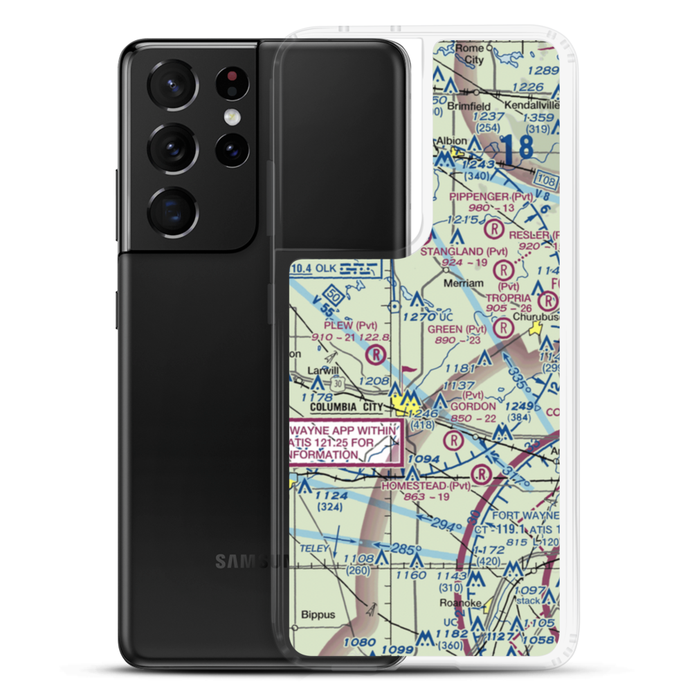 Wigent Airport (30IN) VFR Sectional Samsung Case Samsung Galaxy S21 Ultra model shown