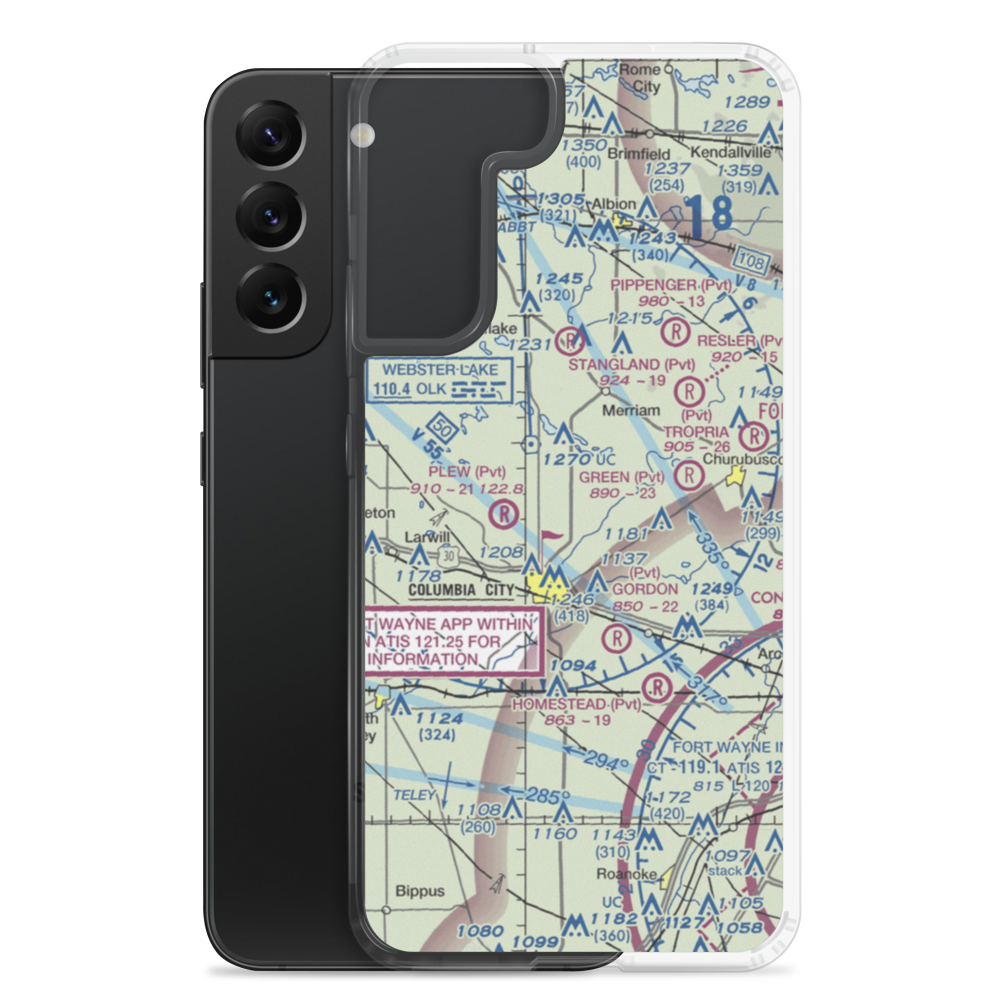 Wigent Airport (30IN) VFR Sectional Samsung Case Samsung Galaxy S22 Plus model shown