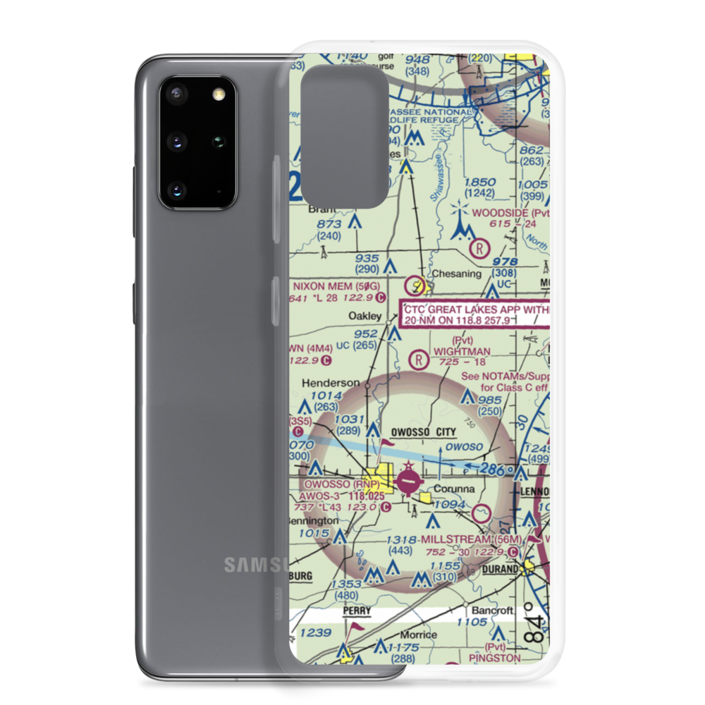 Wightman Airport (7MI6) VFR Sectional Samsung Case Samsung Galaxy S20 Plus model shown