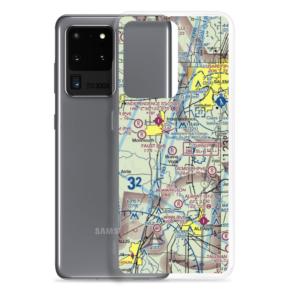 Wigrich Airport (OR85) VFR Sectional Samsung Case Samsung Galaxy S20 Ultra model shown