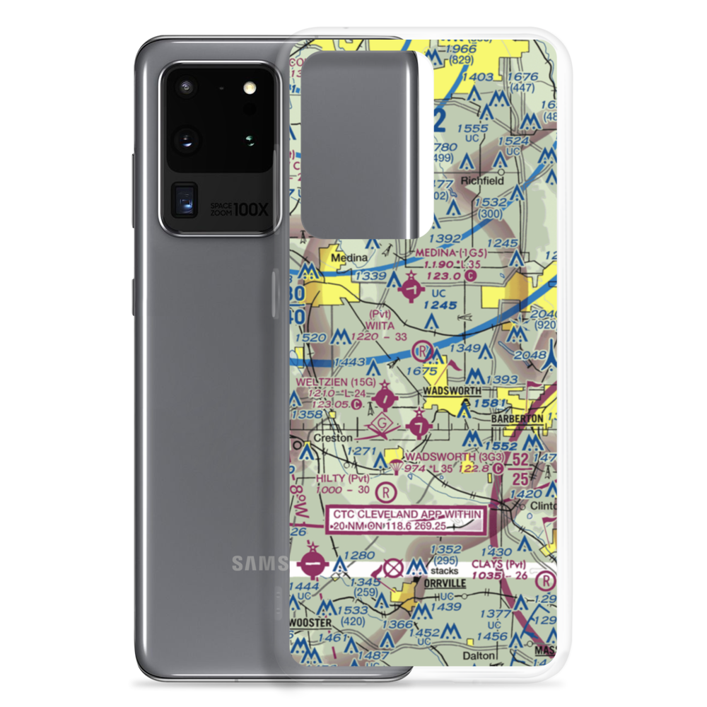 Wiita Farms Airport (65OH) VFR Sectional Samsung Case Samsung Galaxy S20 Ultra model shown