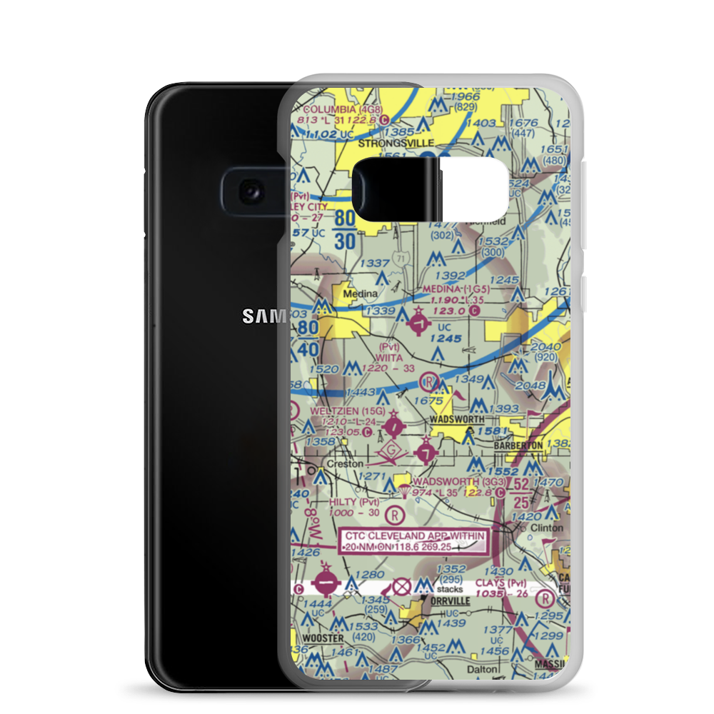 Wiita Farms Airport (65OH) VFR Sectional Samsung Case Samsung Galaxy S10e model shown