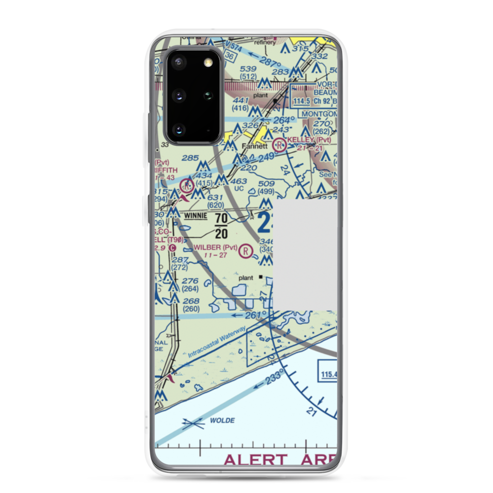 Wilber Farms Airport (5XS3) VFR Sectional Samsung Case Samsung Galaxy S20 Plus model shown