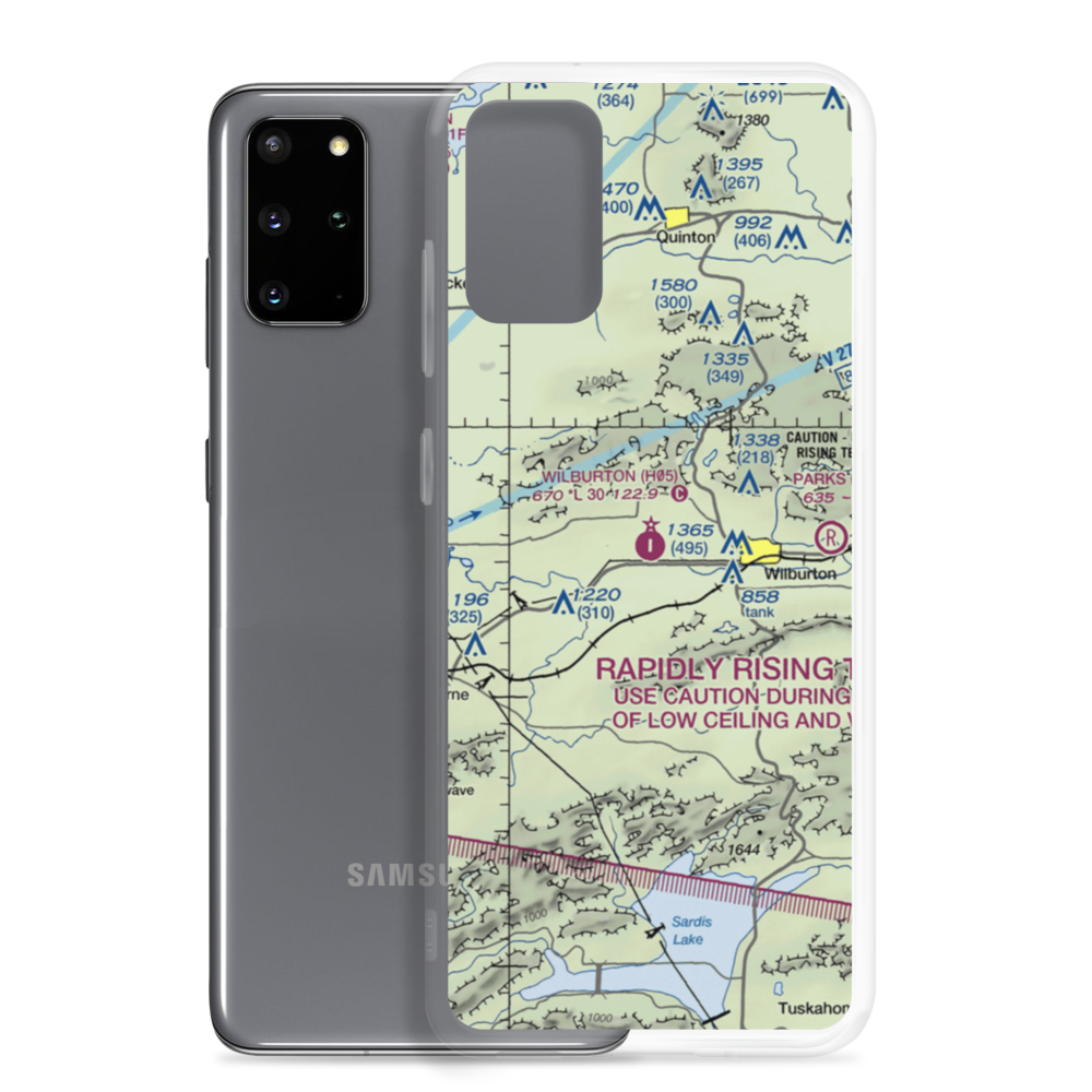 Wilburton Municipal Airport (H05) VFR Sectional Samsung Case Samsung Galaxy S20 Plus model shown