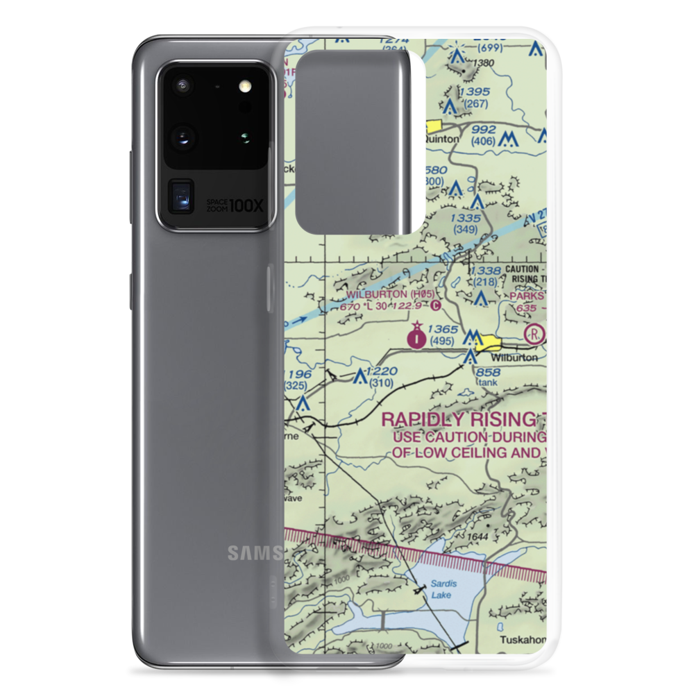 Wilburton Municipal Airport (H05) VFR Sectional Samsung Case Samsung Galaxy S20 Ultra model shown