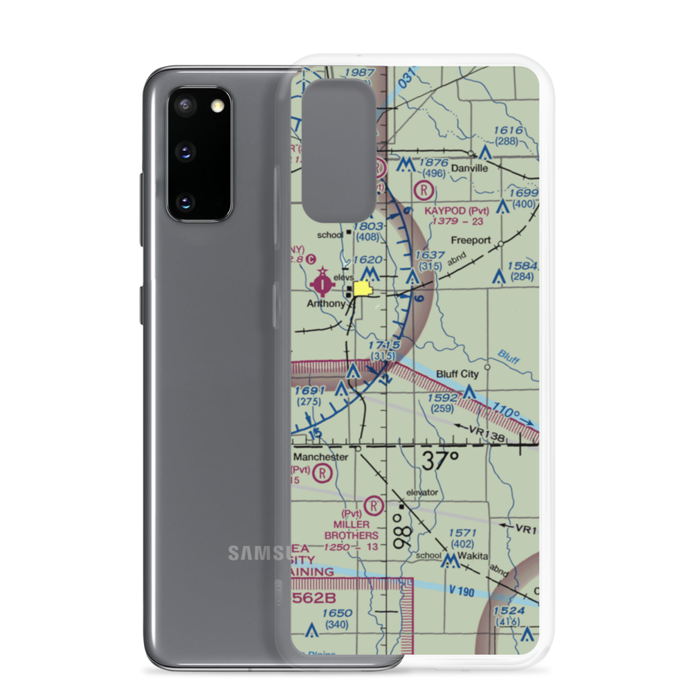 Wilcox Field (7K6) VFR Sectional Samsung Case Samsung Galaxy S20 model shown