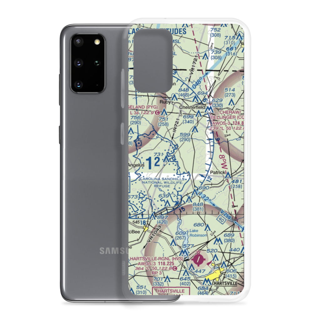 Wild Irish Rose Airport (SC61) VFR Sectional Samsung Case Samsung Galaxy S20 Plus model shown