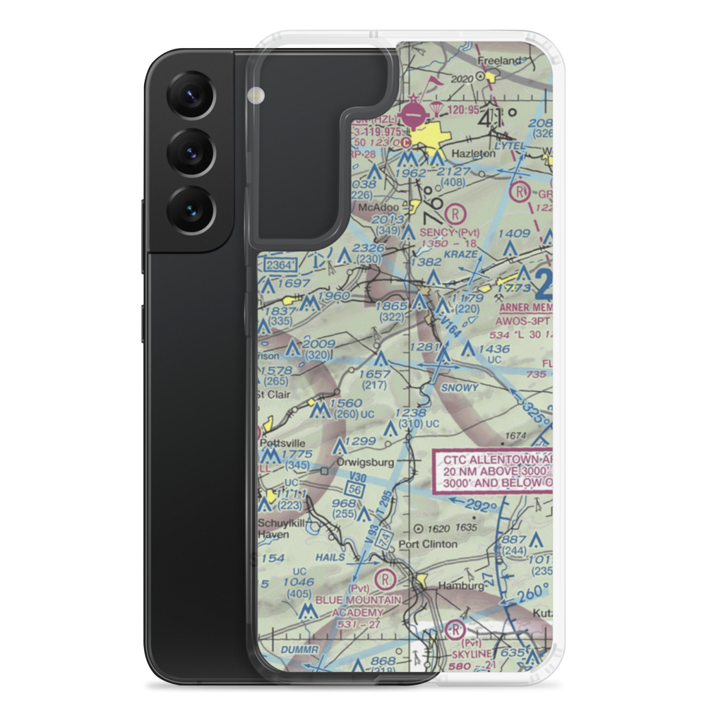 Wildcat Airport (52PA) VFR Sectional Samsung Case Samsung Galaxy S22 Plus model shown