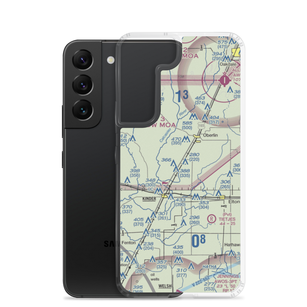 Wilder Airport (3LA1) VFR Sectional Samsung Case Samsung Galaxy S22 model shown