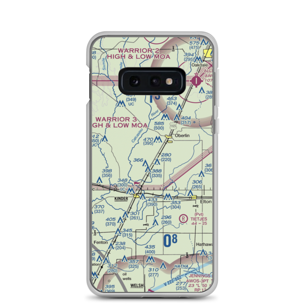Wilder Airport (3LA1) VFR Sectional Samsung Case Samsung Galaxy S10e model shown