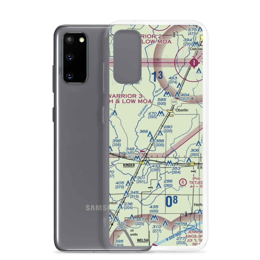 Wilder Airport (3LA1) VFR Sectional Samsung Case Samsung Galaxy S20 model shown