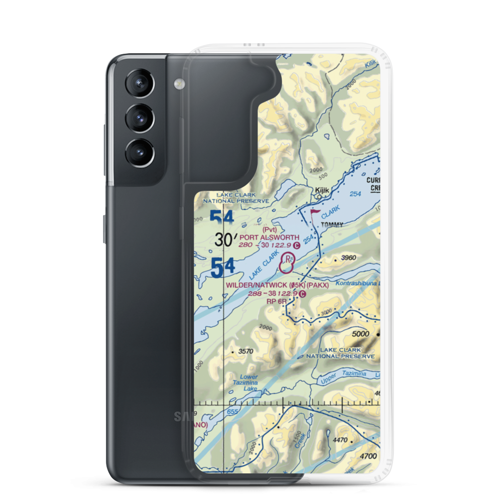 Wilder/Natwick LLC Airport (05K) VFR Sectional Samsung Case Samsung Galaxy S21 model shown