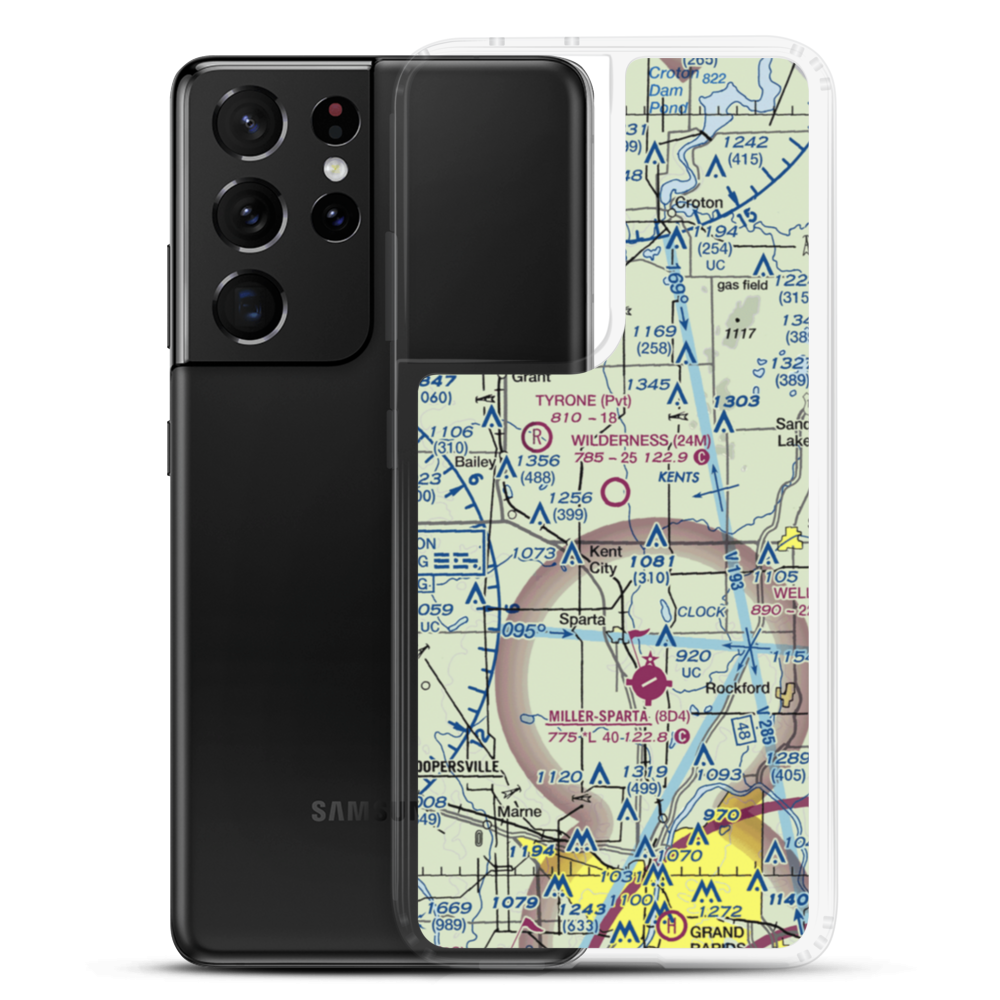 Wilderness Airpark (24M) VFR Sectional Samsung Case Samsung Galaxy S21 Ultra model shown