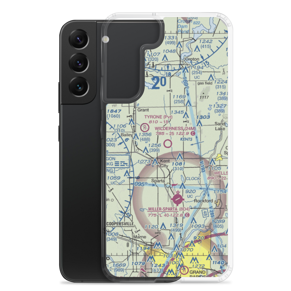 Wilderness Airpark (24M) VFR Sectional Samsung Case Samsung Galaxy S22 Plus model shown