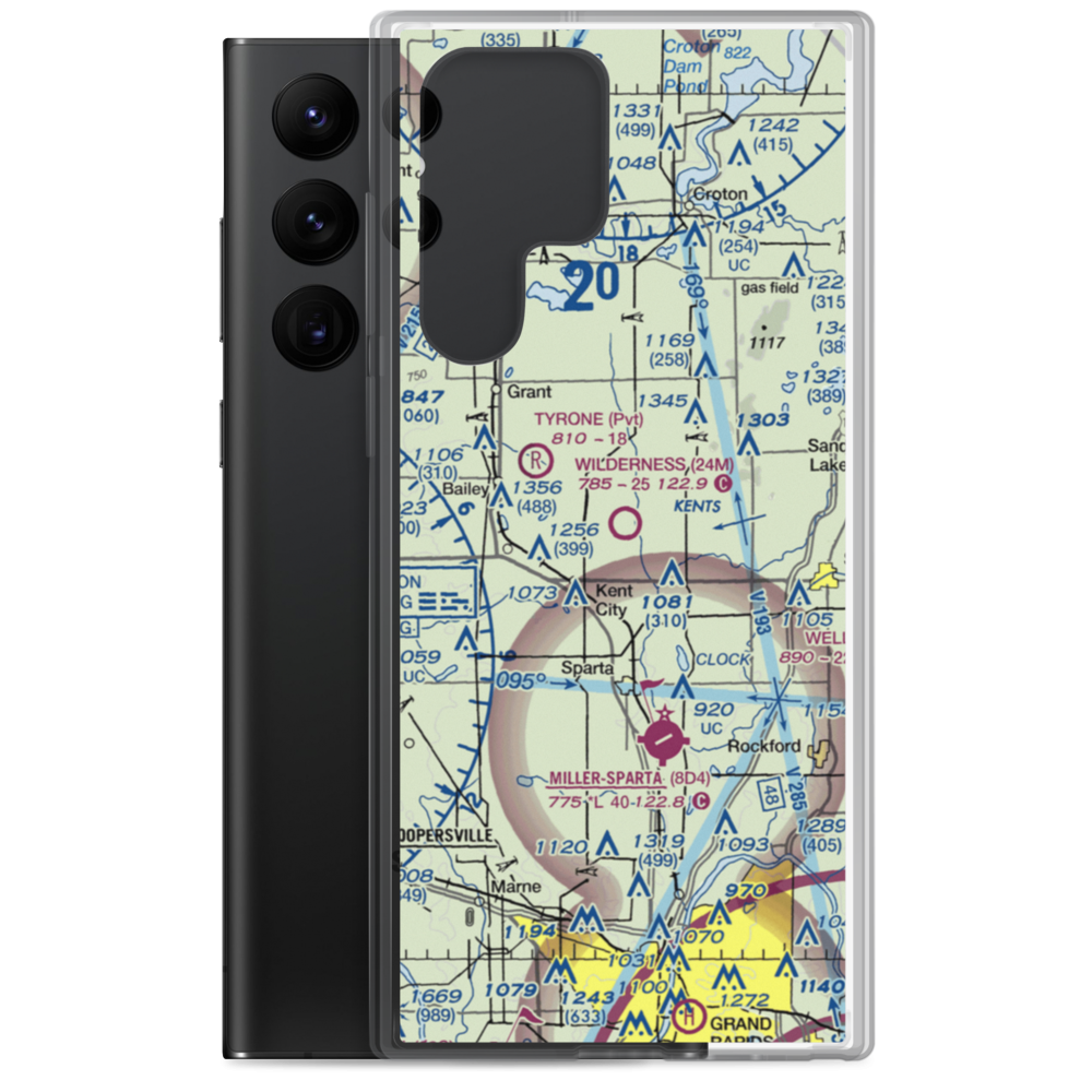 Wilderness Airpark (24M) VFR Sectional Samsung Case Samsung Galaxy S22 Ultra model shown