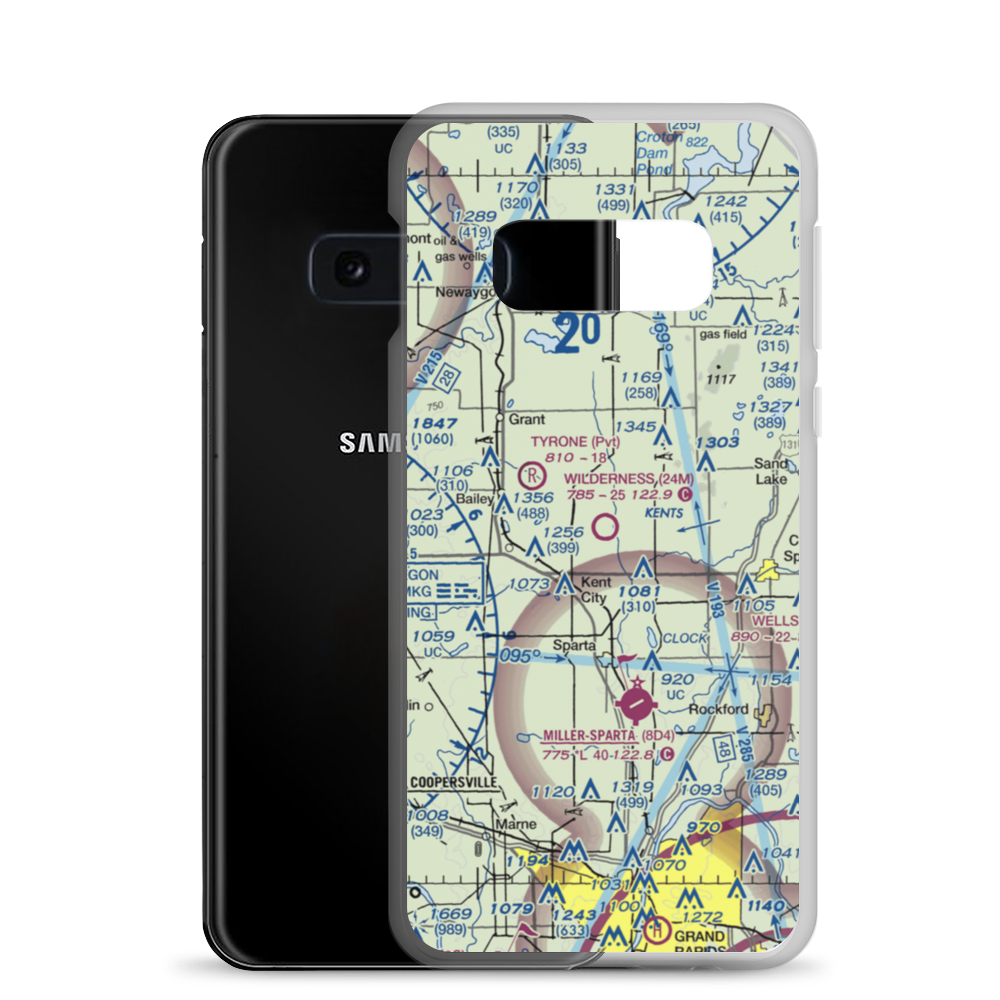 Wilderness Airpark (24M) VFR Sectional Samsung Case Samsung Galaxy S10e model shown