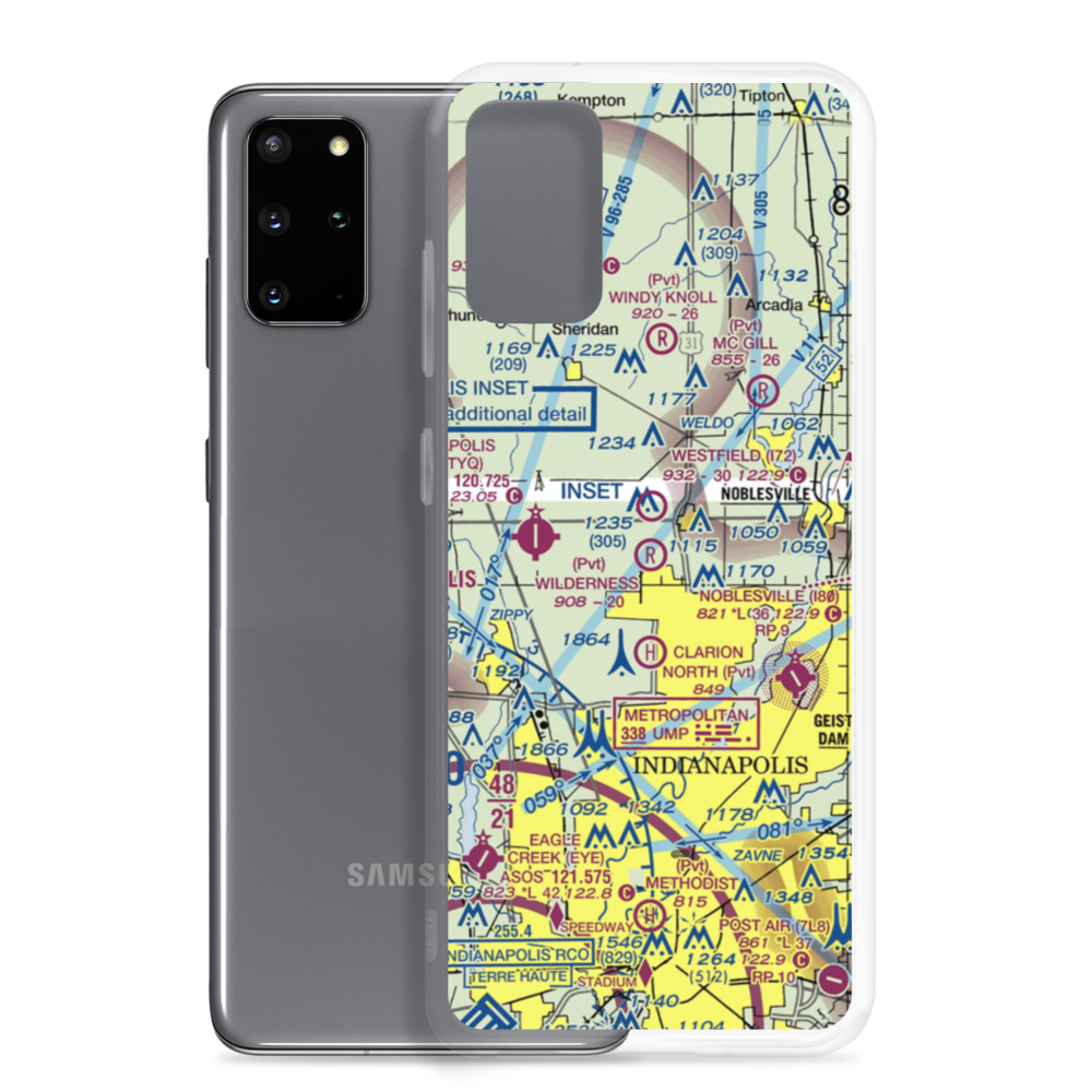 Wilderness Field (IN60) VFR Sectional Samsung Case Samsung Galaxy S20 Plus model shown