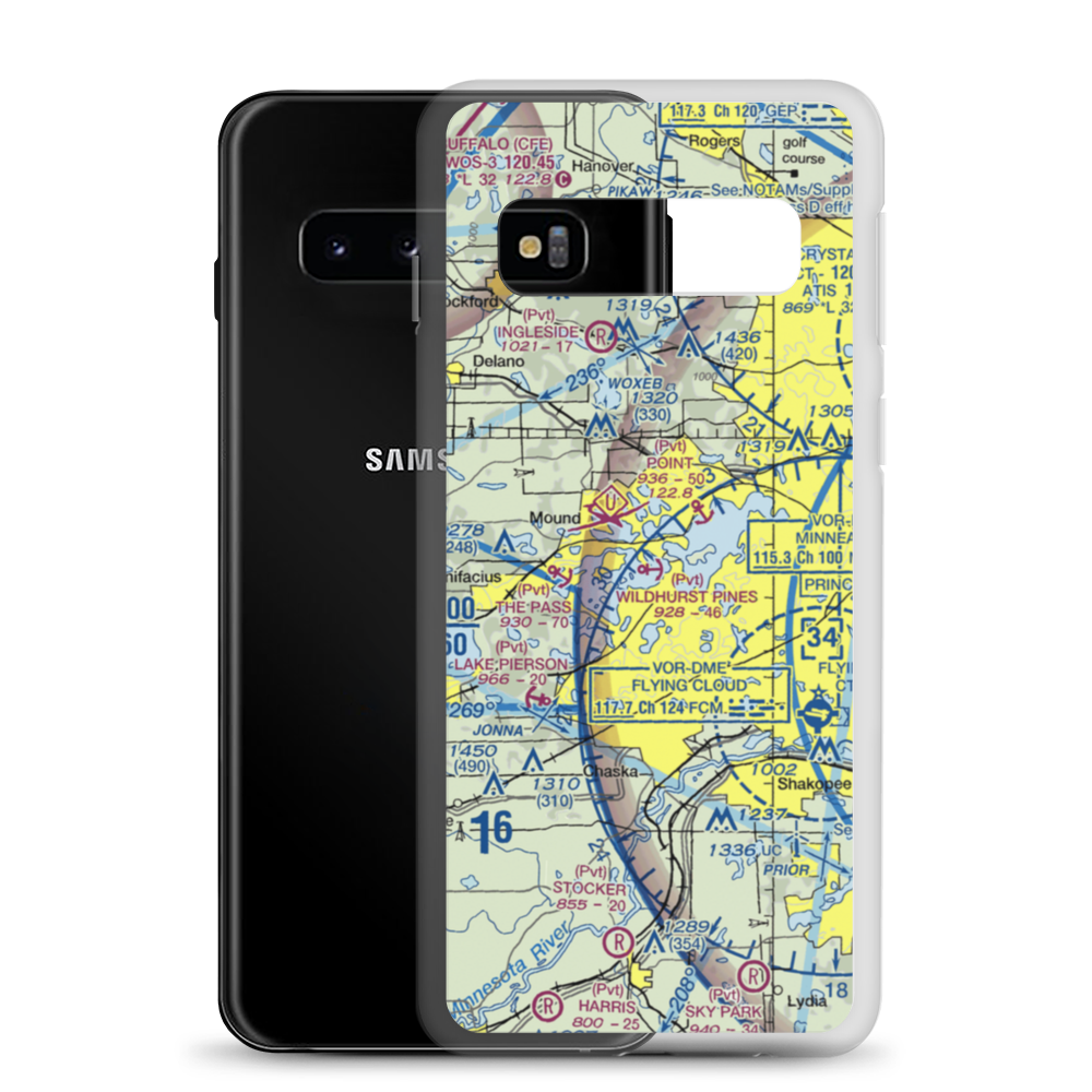 Wildhurst Pines Seaplane Base (1MN4) VFR Sectional Samsung Case Samsung Galaxy S10 model shown